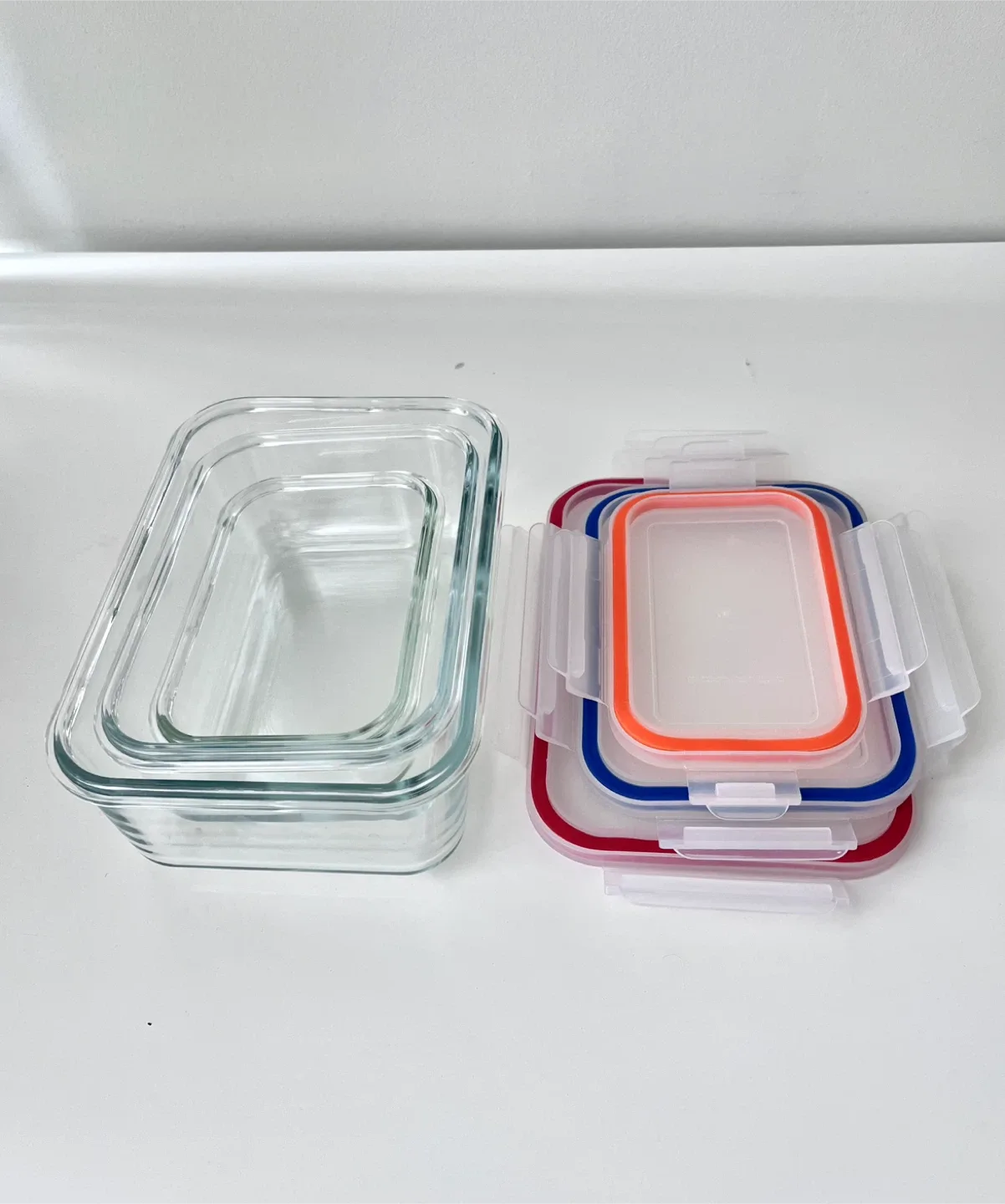Glass Food Storage Containers – Set of 3 (with lids) image indicator(2)
