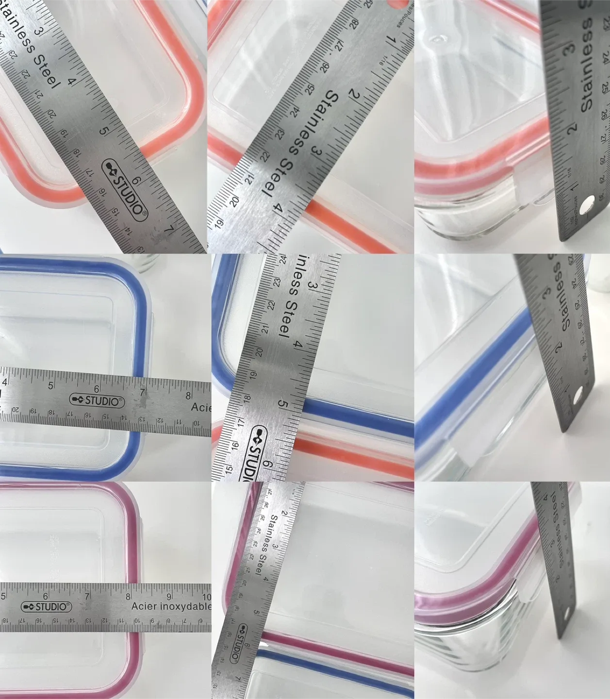 Glass Food Storage Containers – Set of 3 (with lids) image indicator(5)