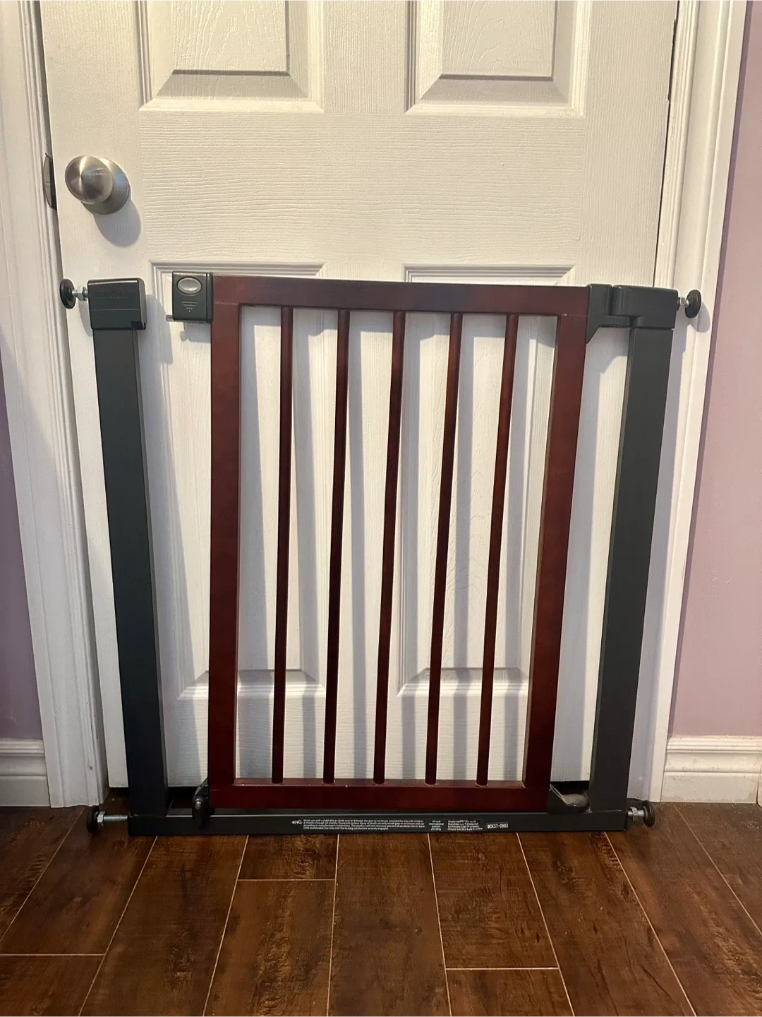 1 or 2 Baby Gate - Wood & Steel image indicator(3)