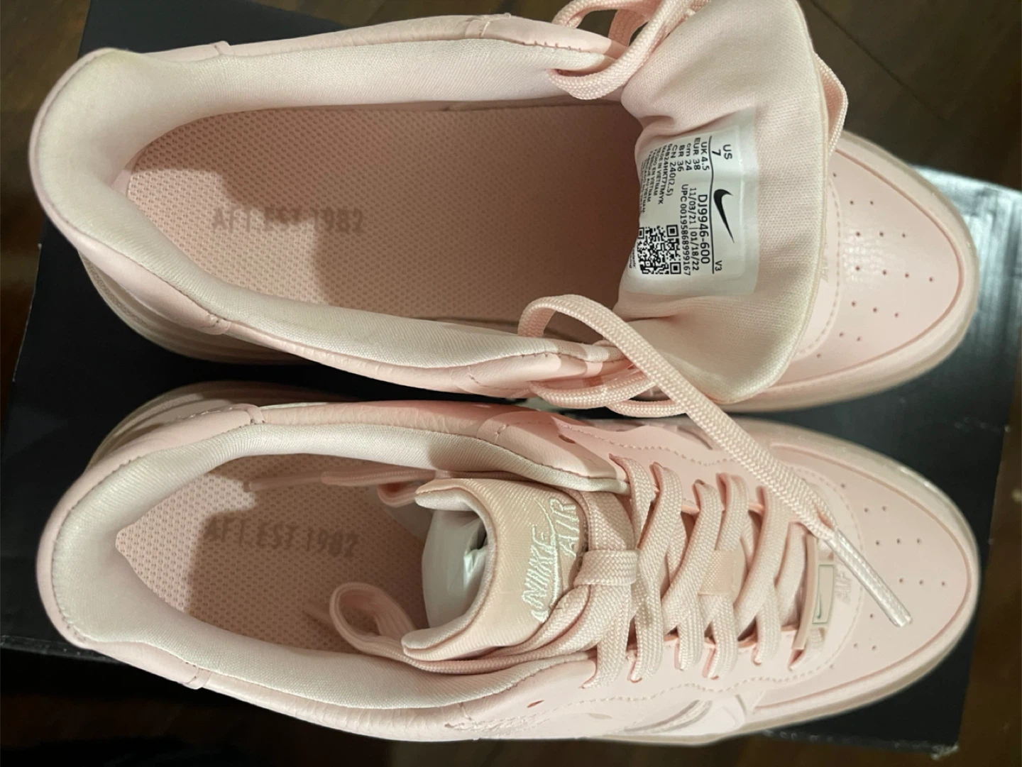 Nike Air Force 1 Shadow Pink Size 7 US