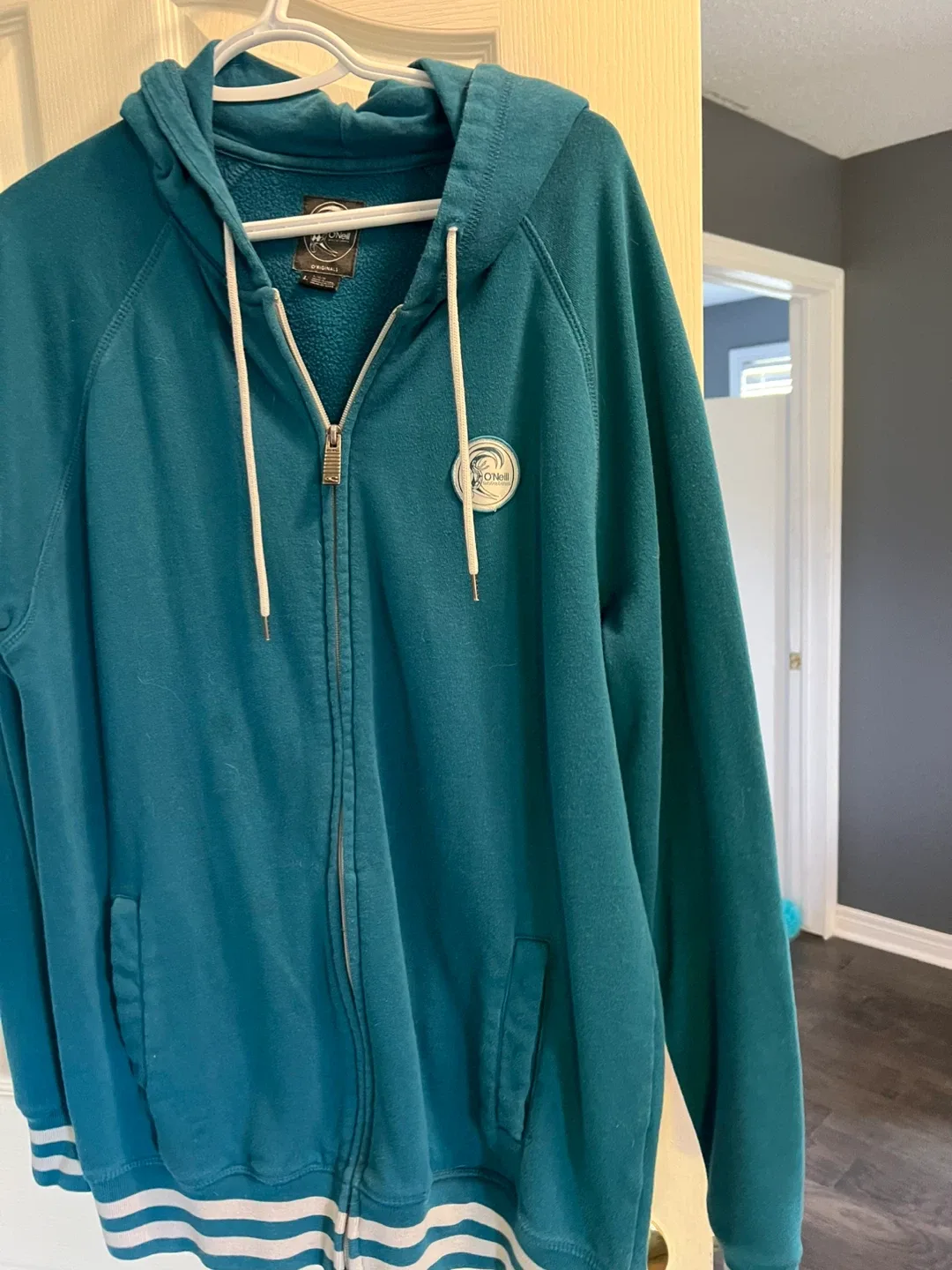 O'Neill Teal Zip-Up Hoodie