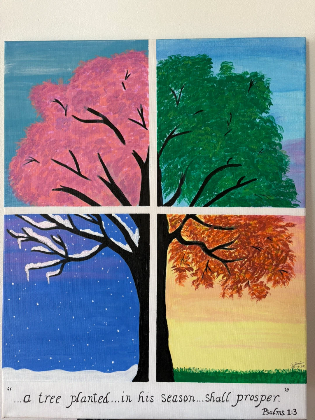 A painting of tree’s season - photo 2