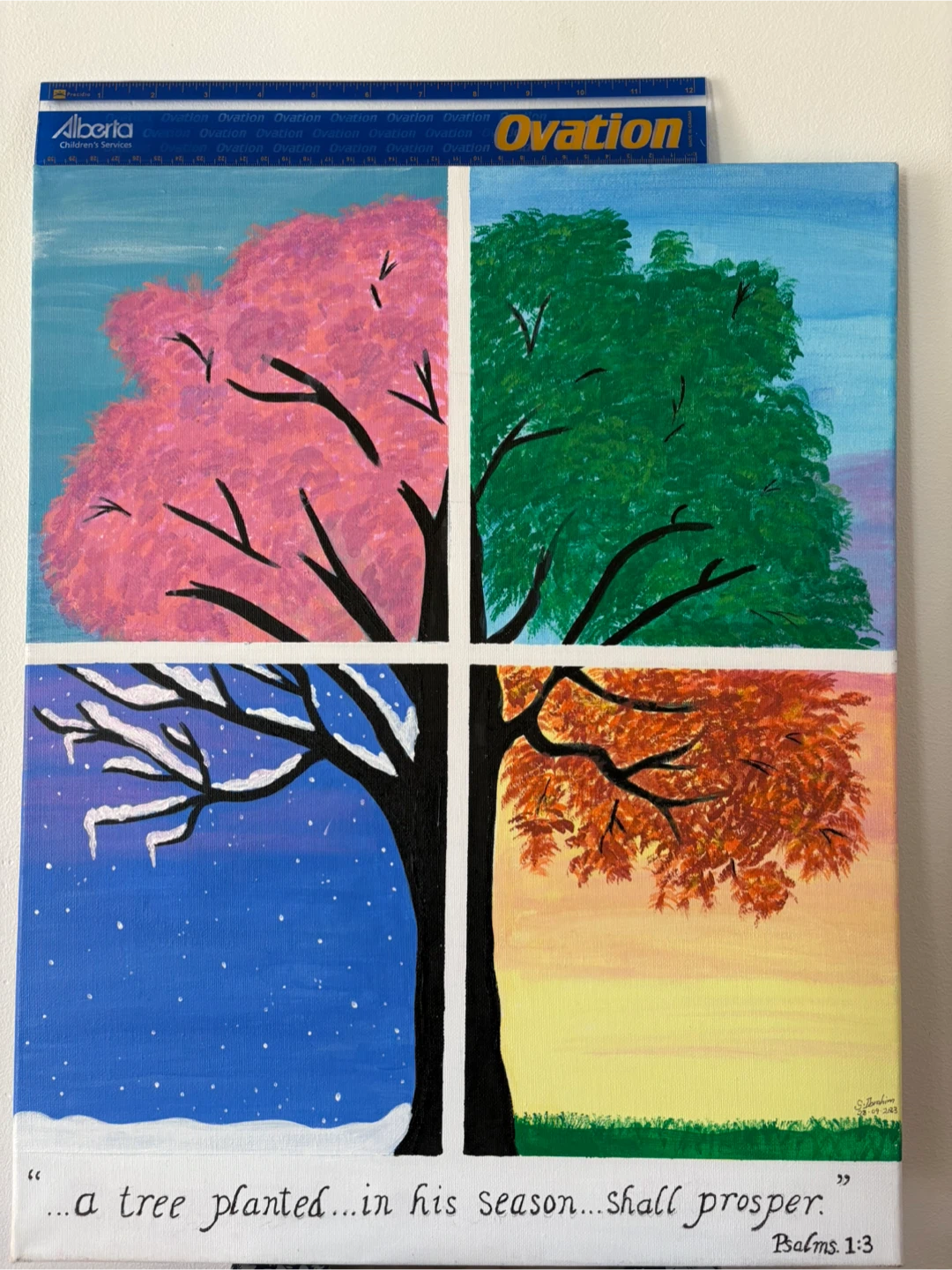 A painting of tree’s season