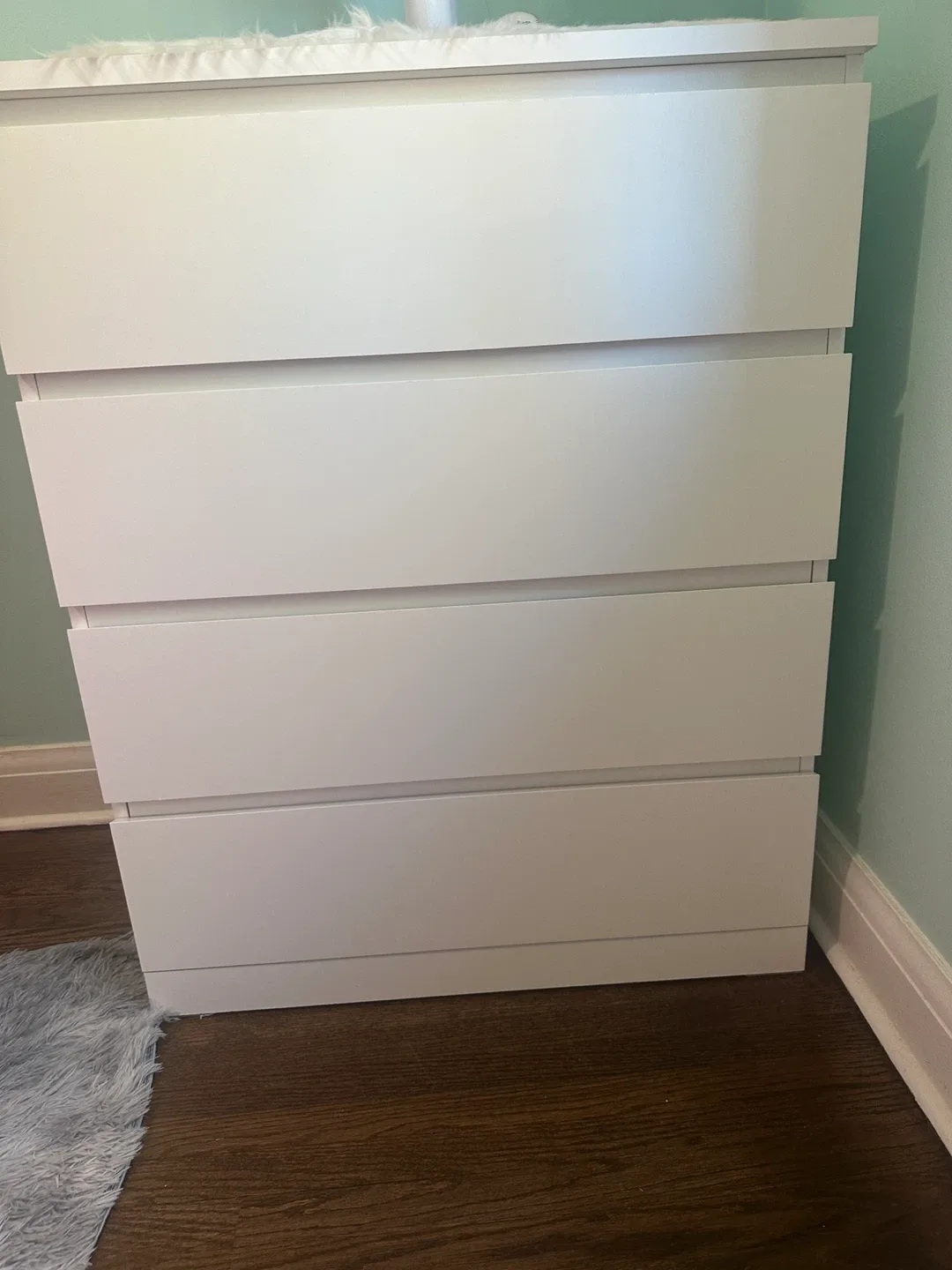 IKEA Malm White 4-Drawer Dresser thumbnail