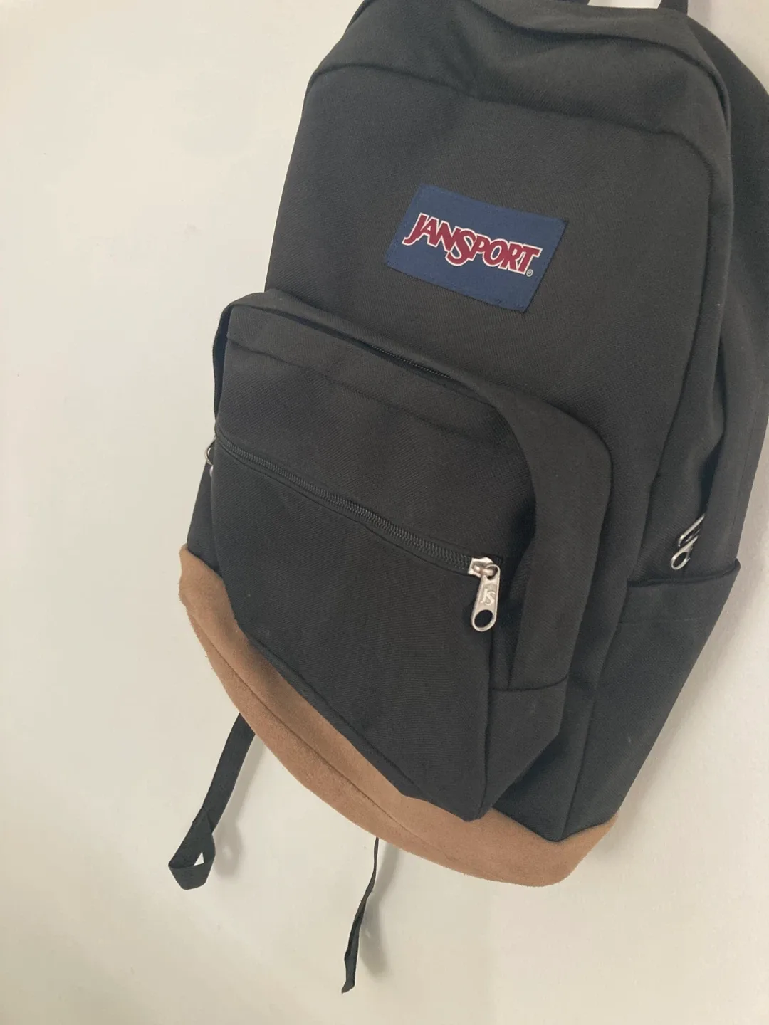 JanSport Leather Bottom Backpack - Right Pack