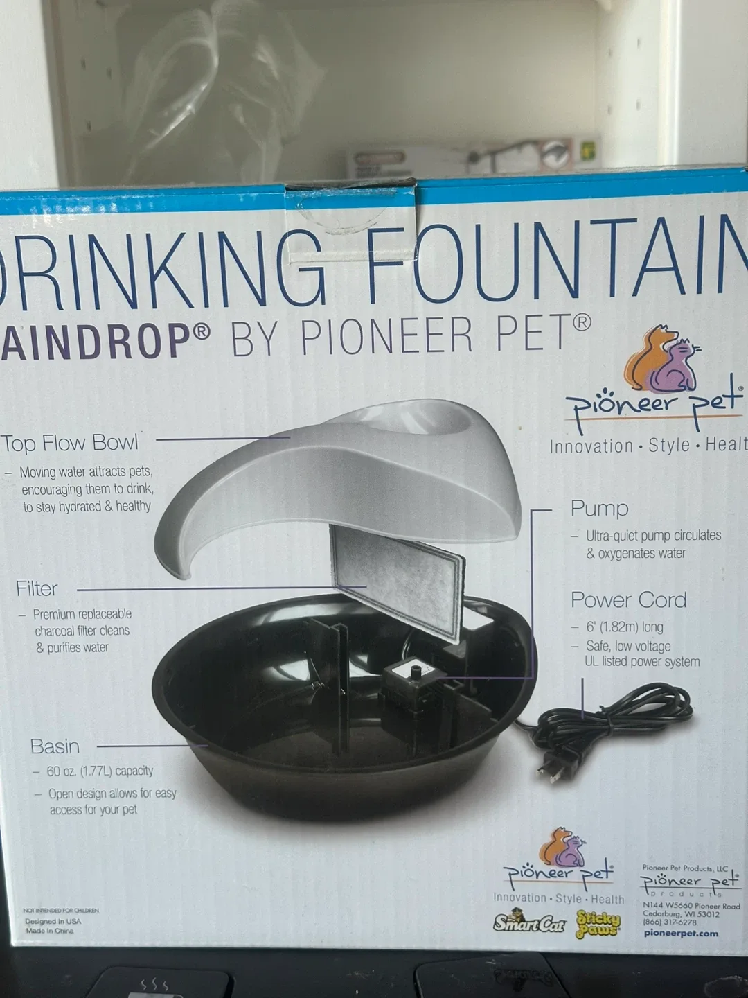 Pet Raindrop Drinking Fountain image indicator(2)