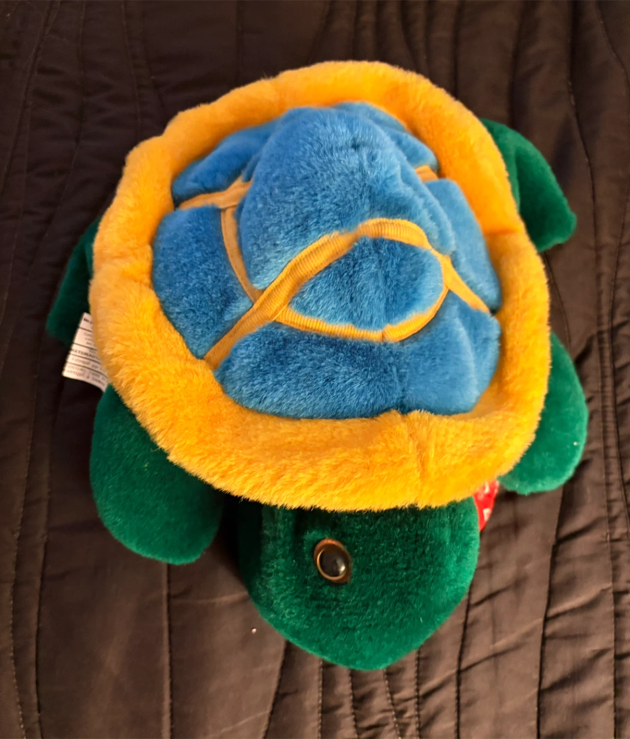 Turtle Plush Toy - Green, Blue, Yellow
