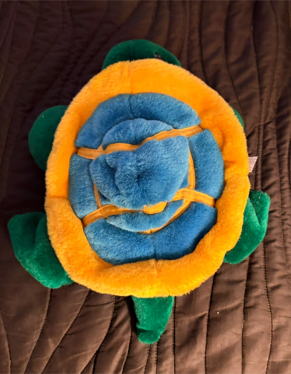 Turtle Plush Toy - Green, Blue, Yellow - photo 3