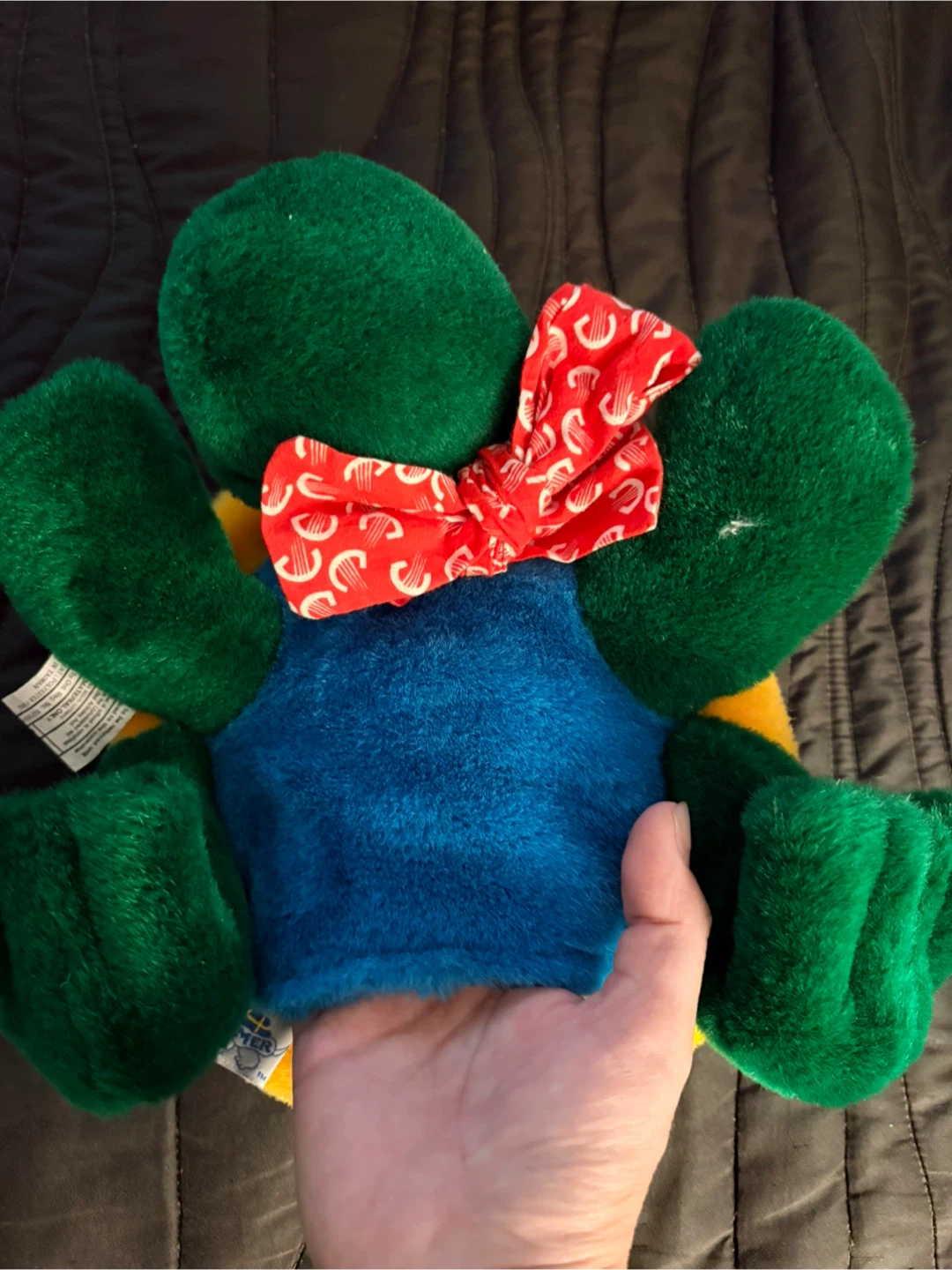 Turtle Plush Toy - Green, Blue, Yellow - photo 2