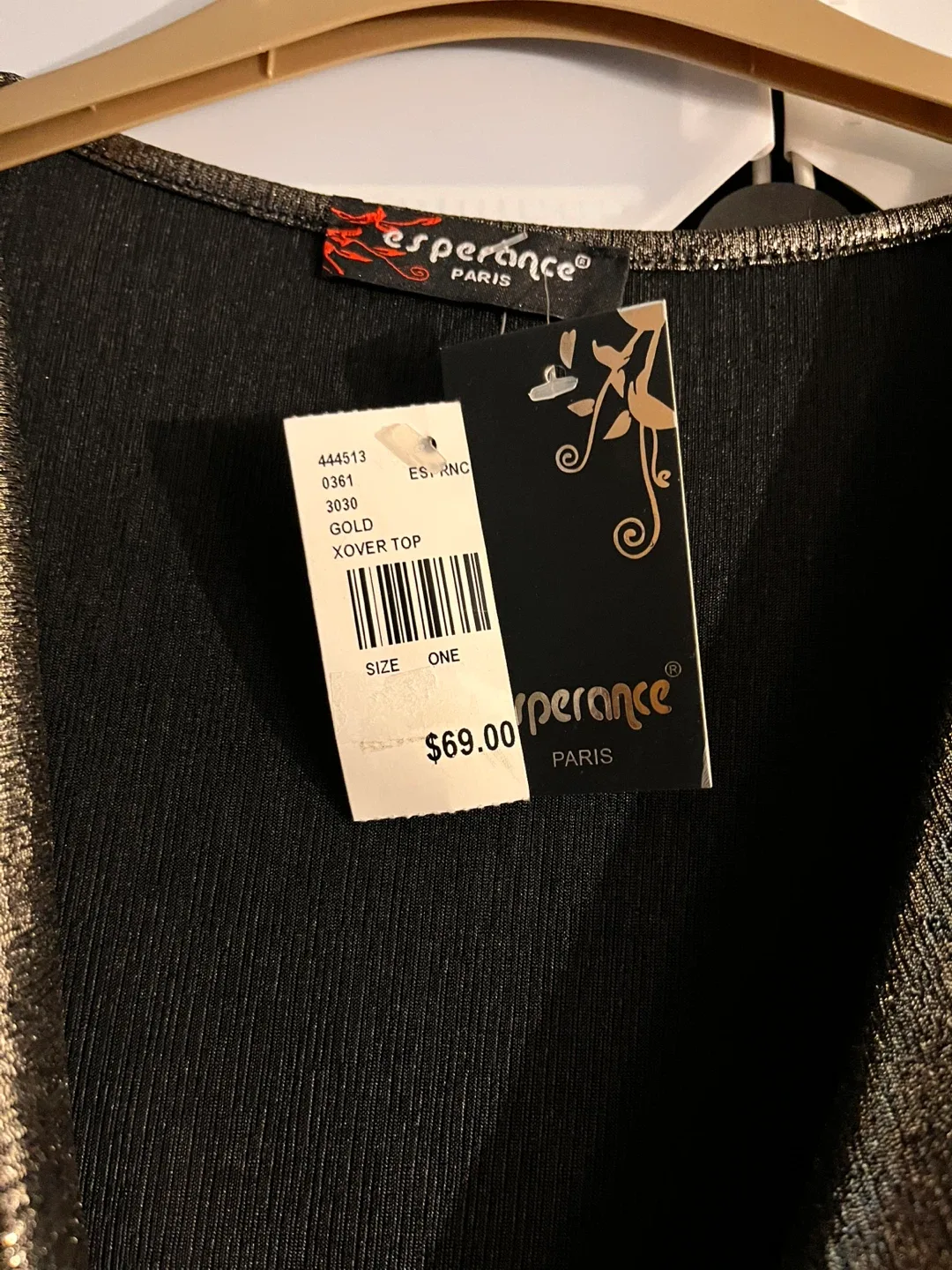 Esperance Paris Gold Xover Top - Size One image indicator(2)