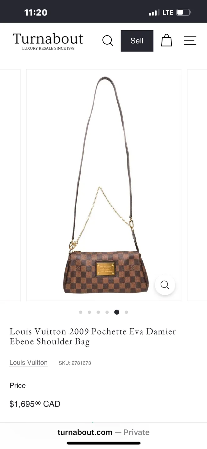 Louis Vuitton Damier Ebene Pochette Accessories NM image indicator(9)