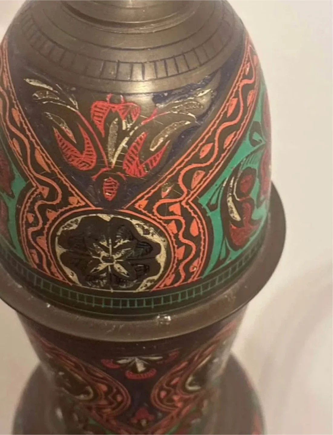 Antique Decorative Oversized Brass Pitchers- Set of 3 image indicator(7)