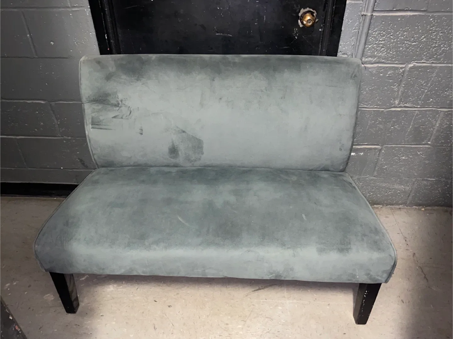 Gray Loveseat Settee