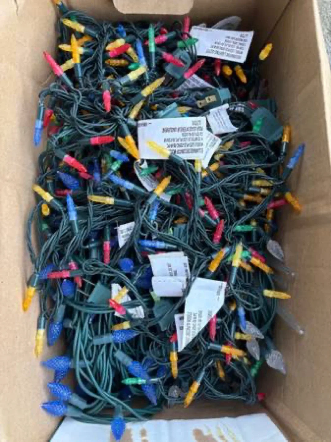 Box of Christmas Lights as is $30 image indicator(2)