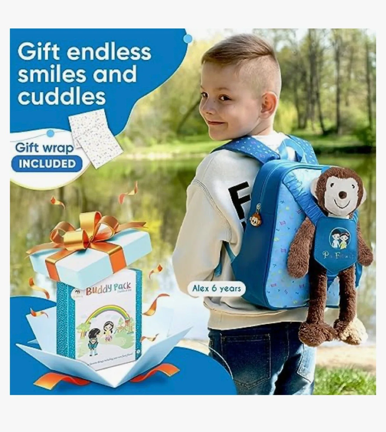 Playfriends Buddy Pack Backpack with Furry Friend Toy image indicator(3)