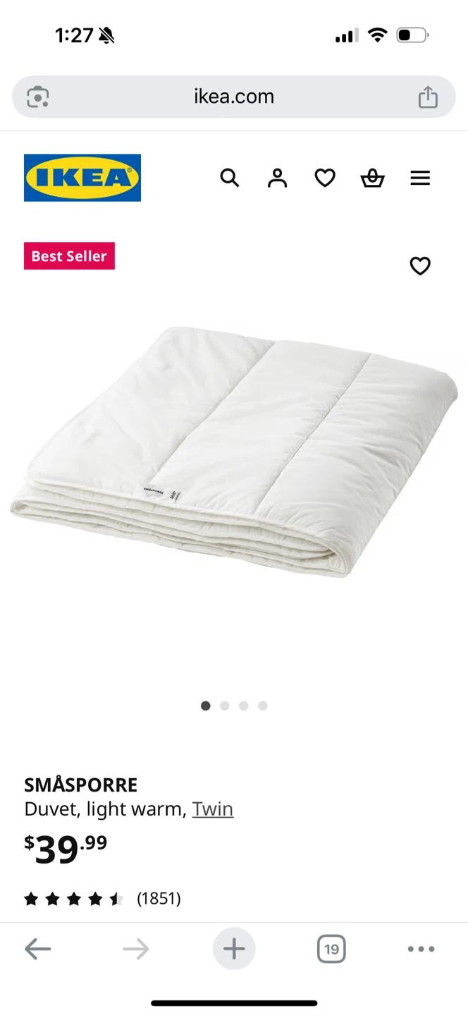 IKEA SMÅSPORRE Duvet - Twin - photo 5