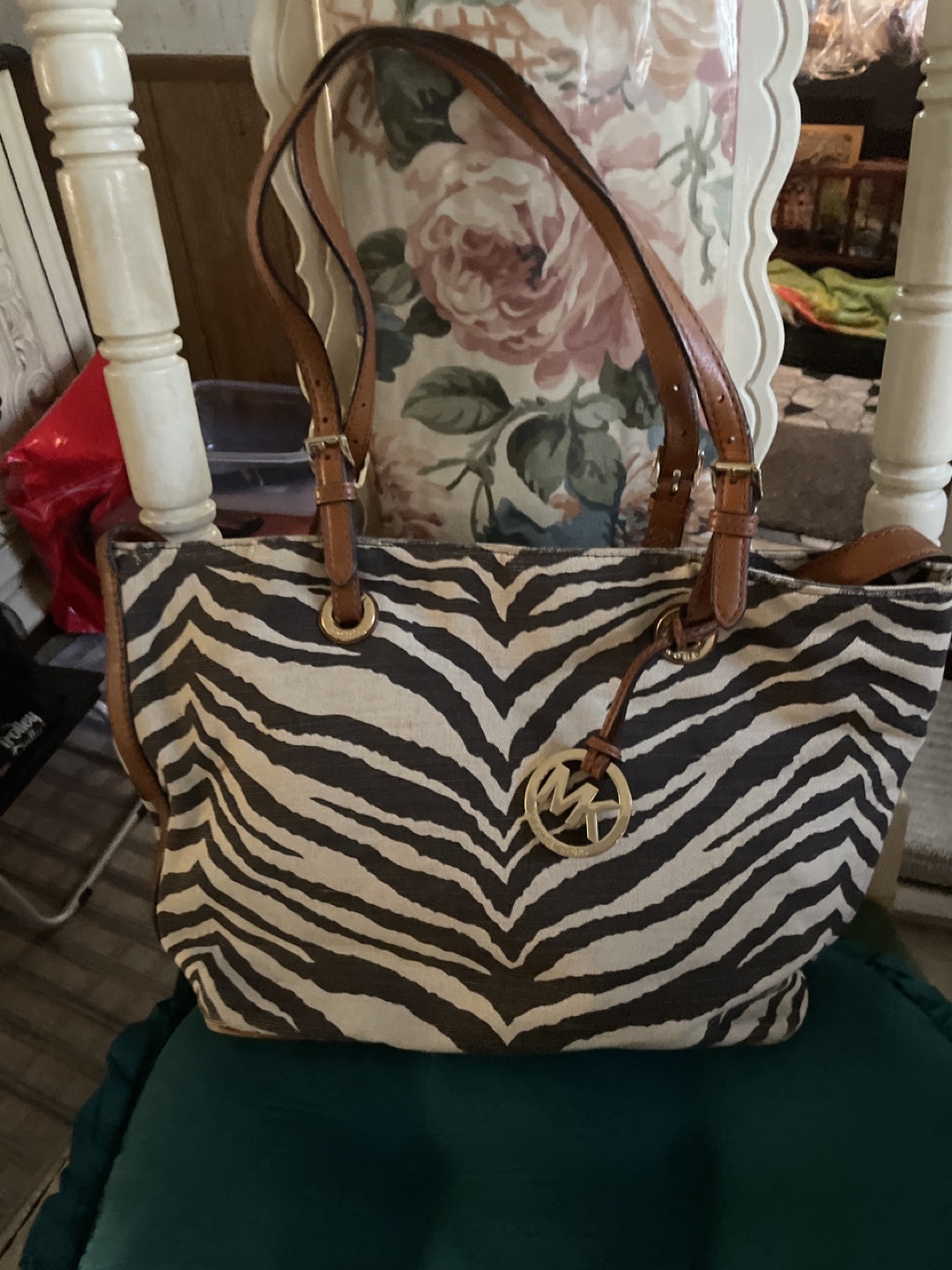 Michael Kors Zebra Print Tote Bag