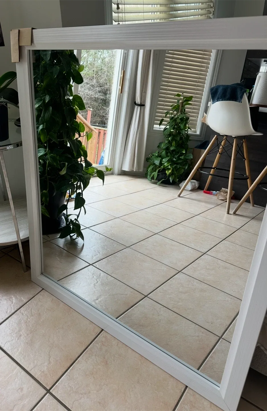 White Framed Mirror image indicator(2)