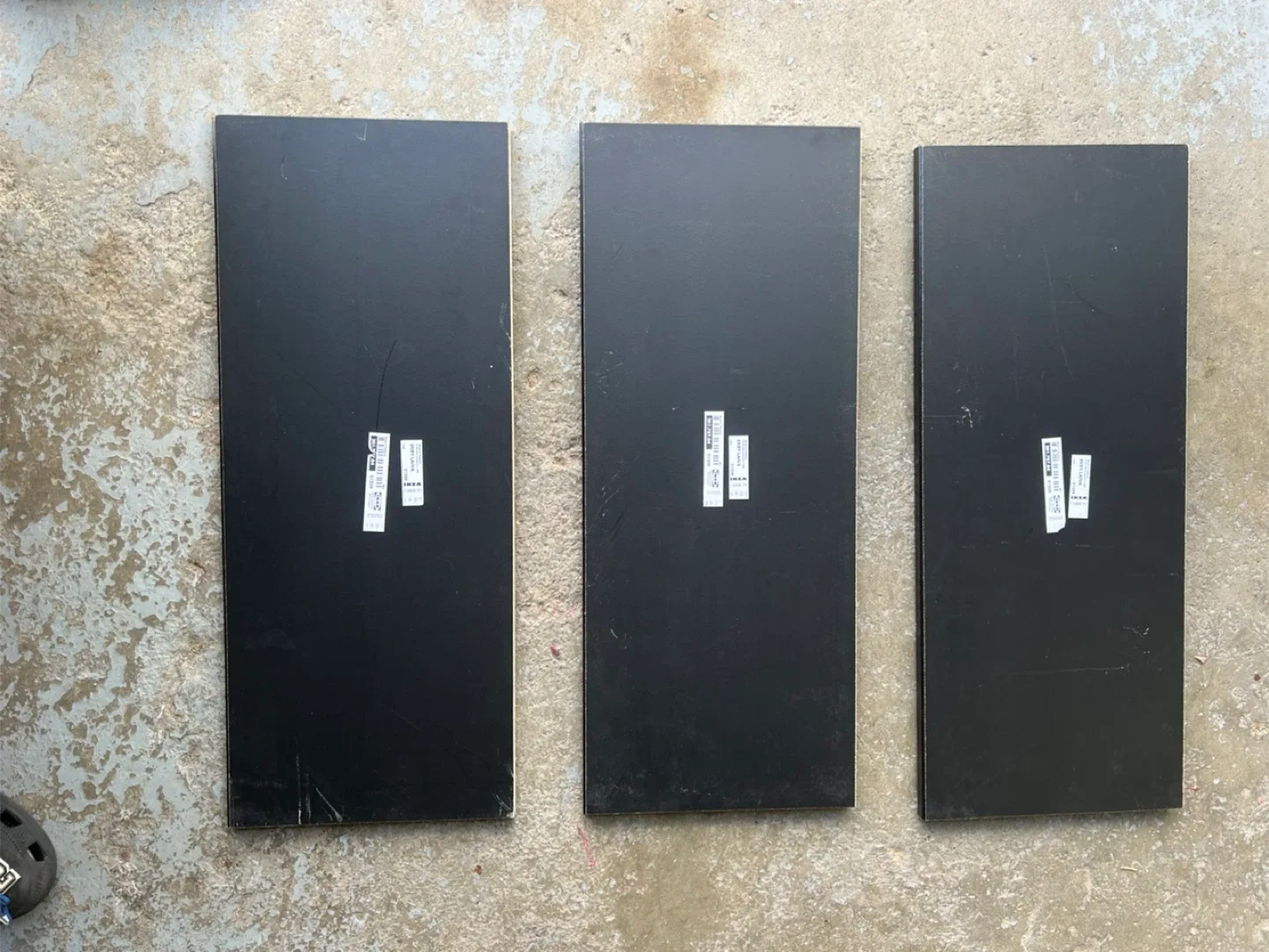 IKEA Black Shelves - Set of 3