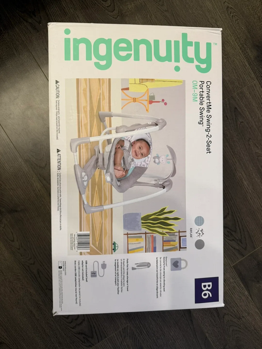 Ingenuity ConvertMe Swing-2-Seat Portable Swing