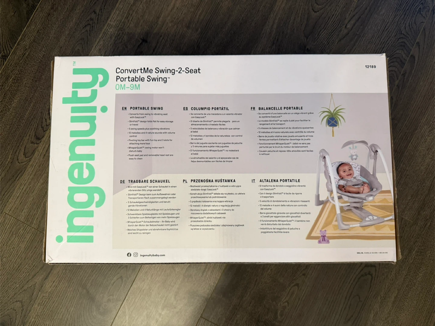 Ingenuity ConvertMe Swing-2-Seat Portable Swing - photo 2