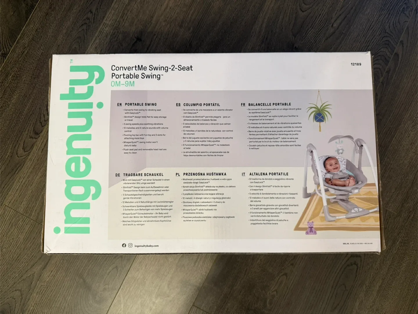 Ingenuity ConvertMe Swing-2-Seat Portable Swing image indicator(2)