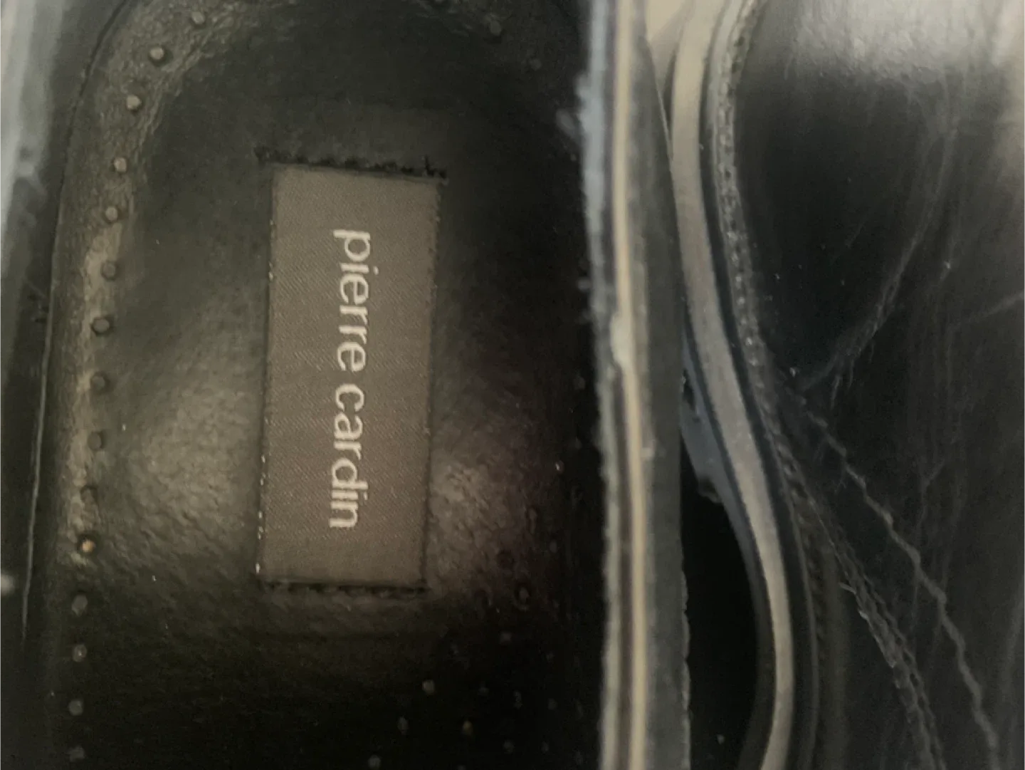 Pierre Cardin Black Leather Dress Shoes - Size 9 image indicator(2)