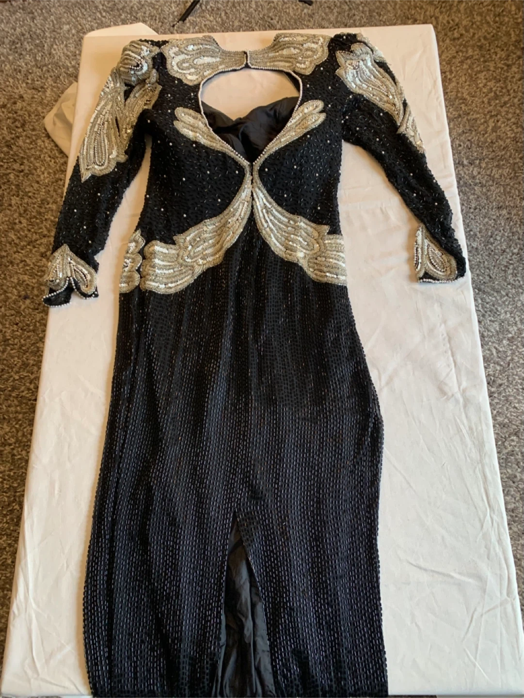 Vintage Black Beaded Dress - photo 3