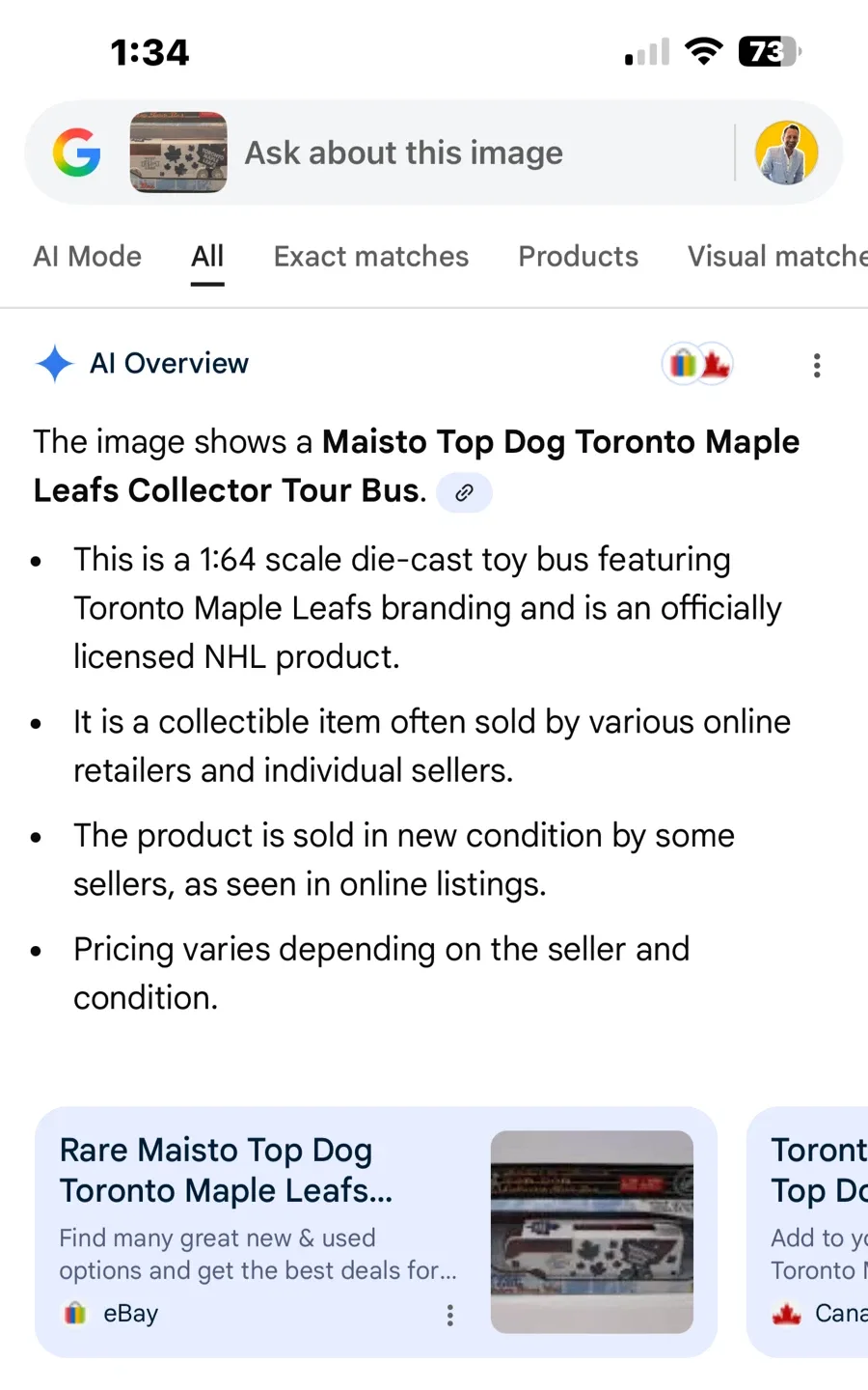 Toronto Maple Leafs Collector Tour Bus image indicator(3)