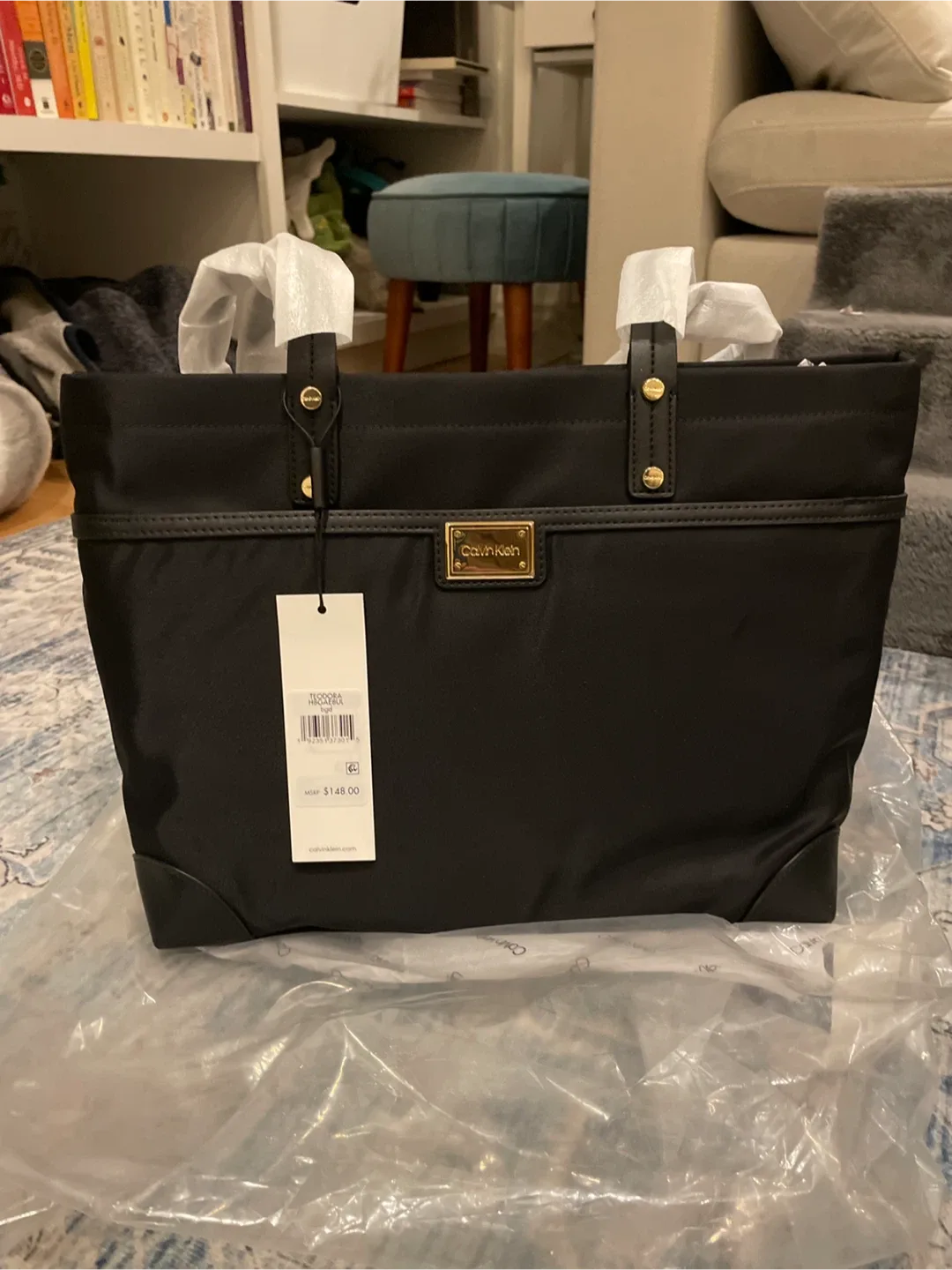 Calvin Klein Black Tote Bag - New with Tags! image indicator(2)