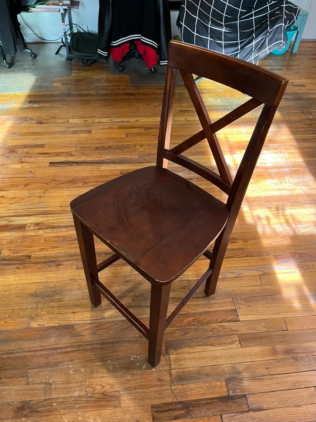 Wooden Bar Stools - Set of 2