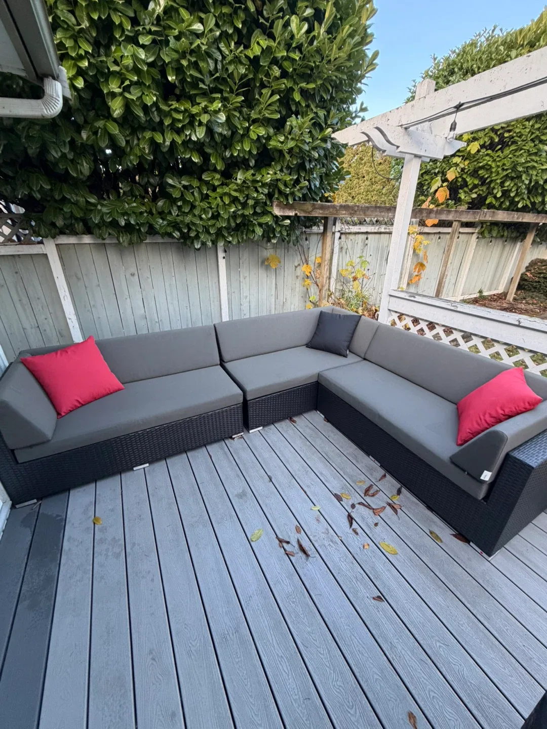 Outdoor Sectional Sofa - Grey image indicator(3)
