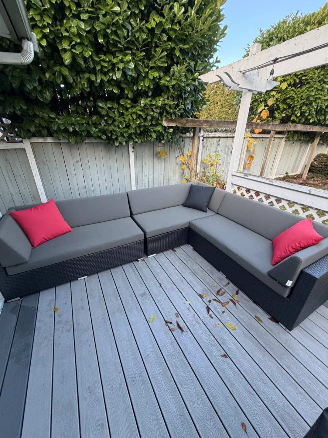 Outdoor Sectional Sofa - Grey image indicator(4)