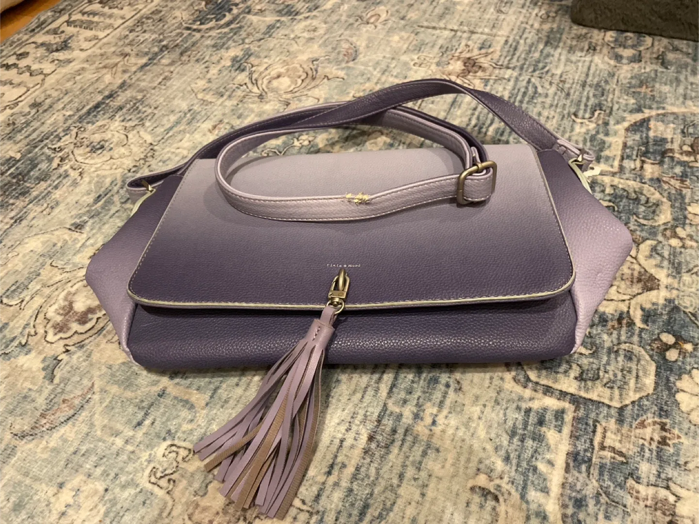 Pixie Mood Ombre Purple Handbag/ laptop bag image indicator(4)