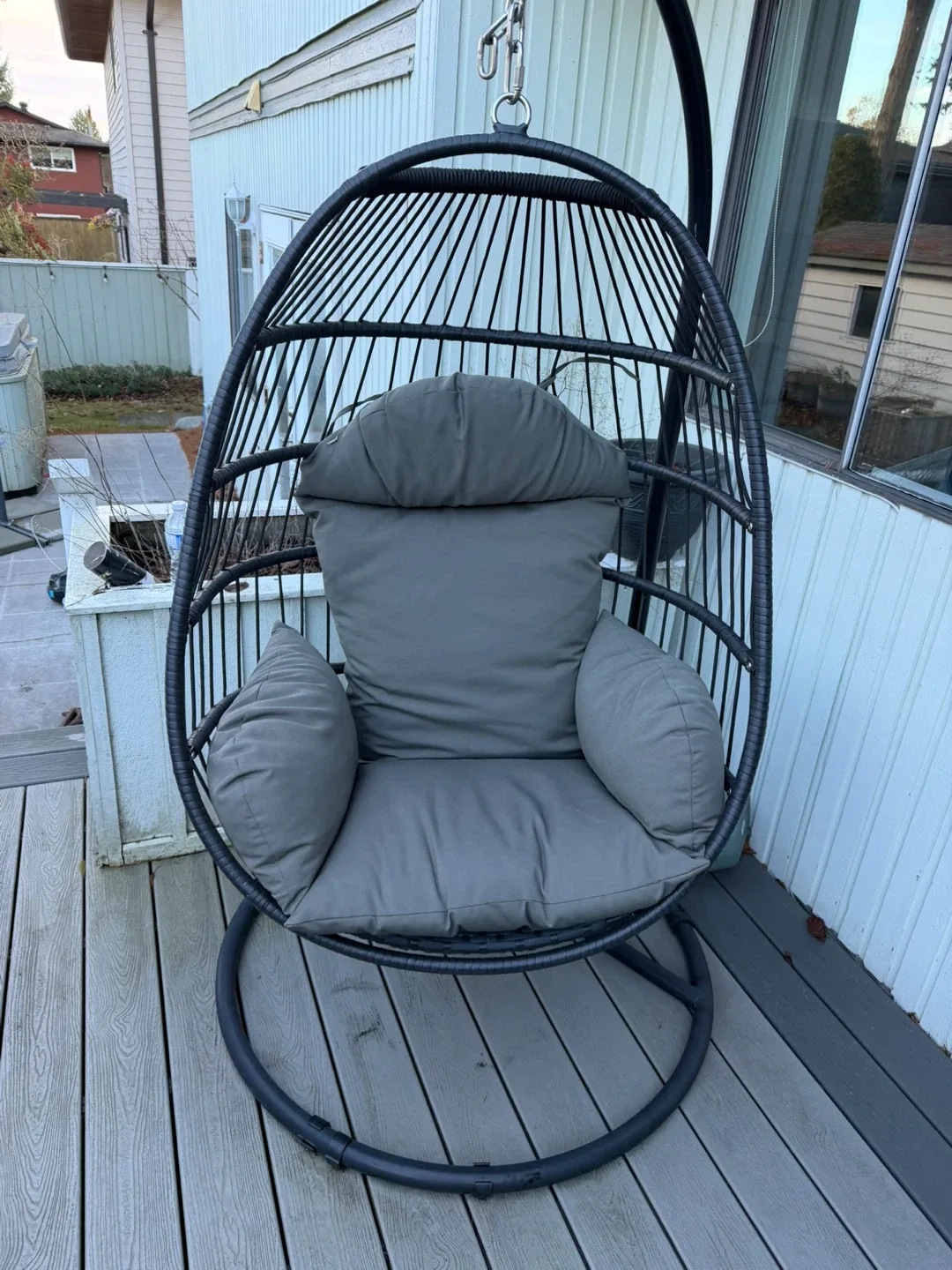 Hanging Egg Chair - Grey