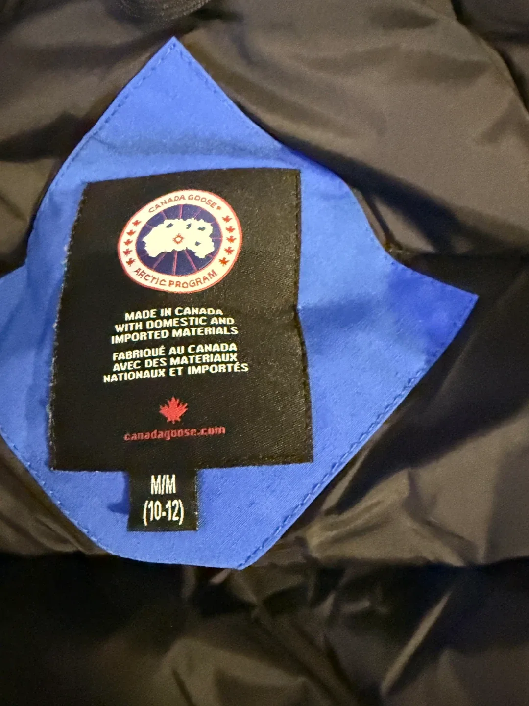 Canada Goose Blue Jacket, Size M (10-12) image indicator(2)