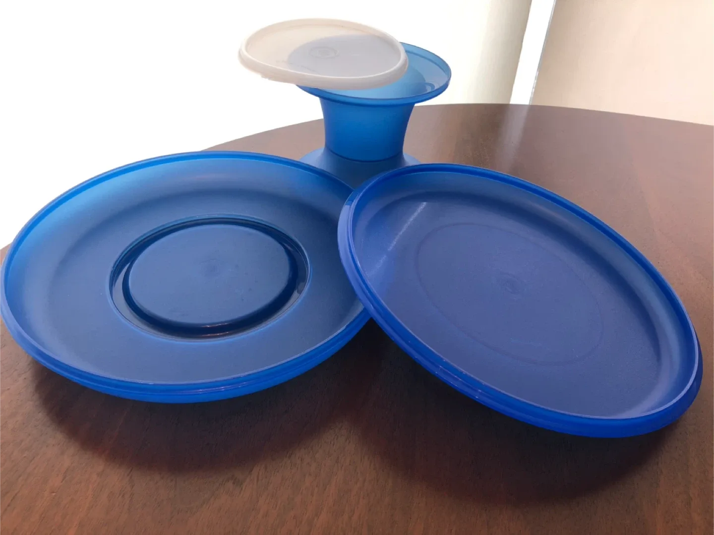 NEW Tupperware Cake Taker - Blue