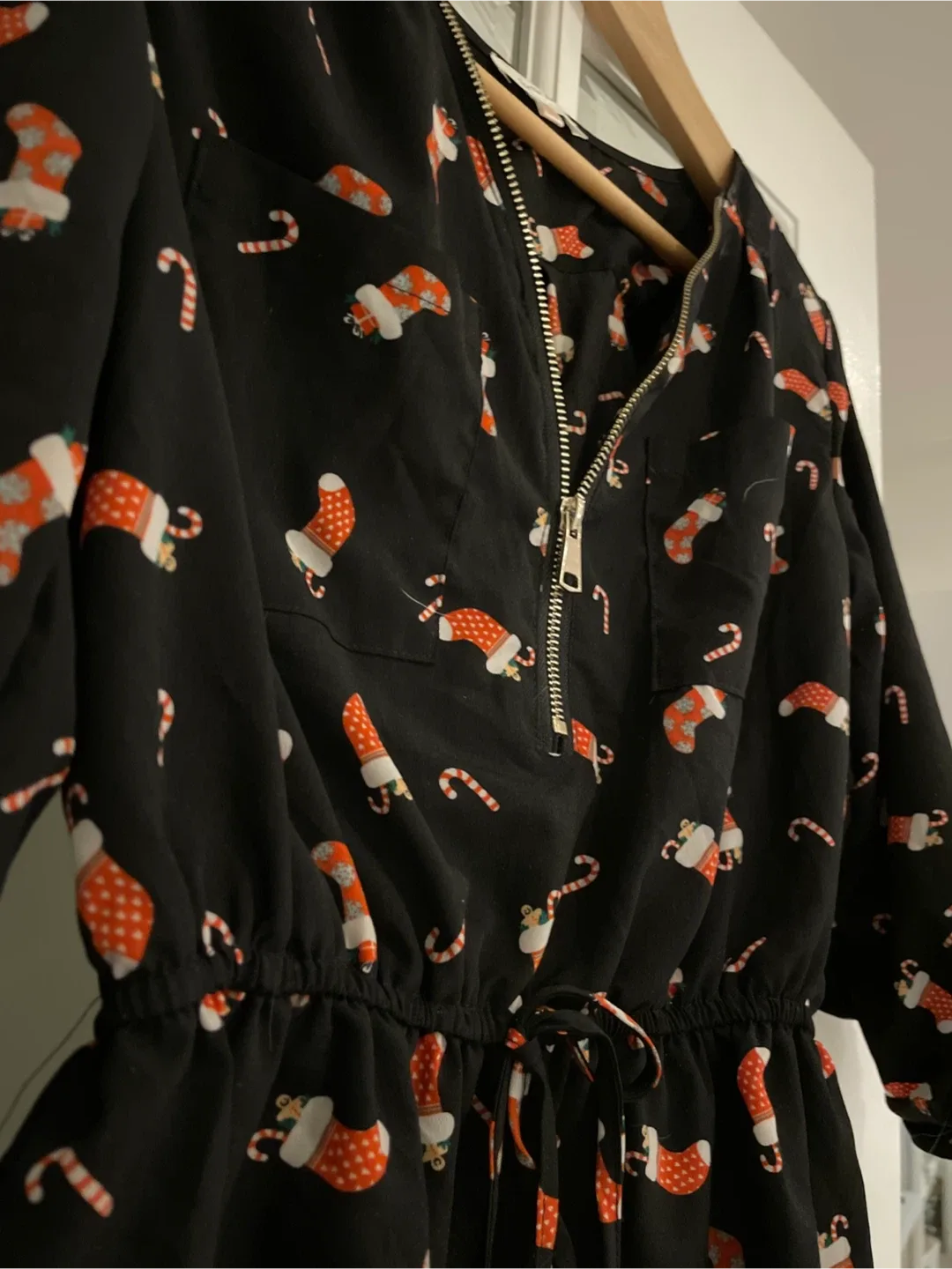 Christmas Print Blouse image indicator(4)