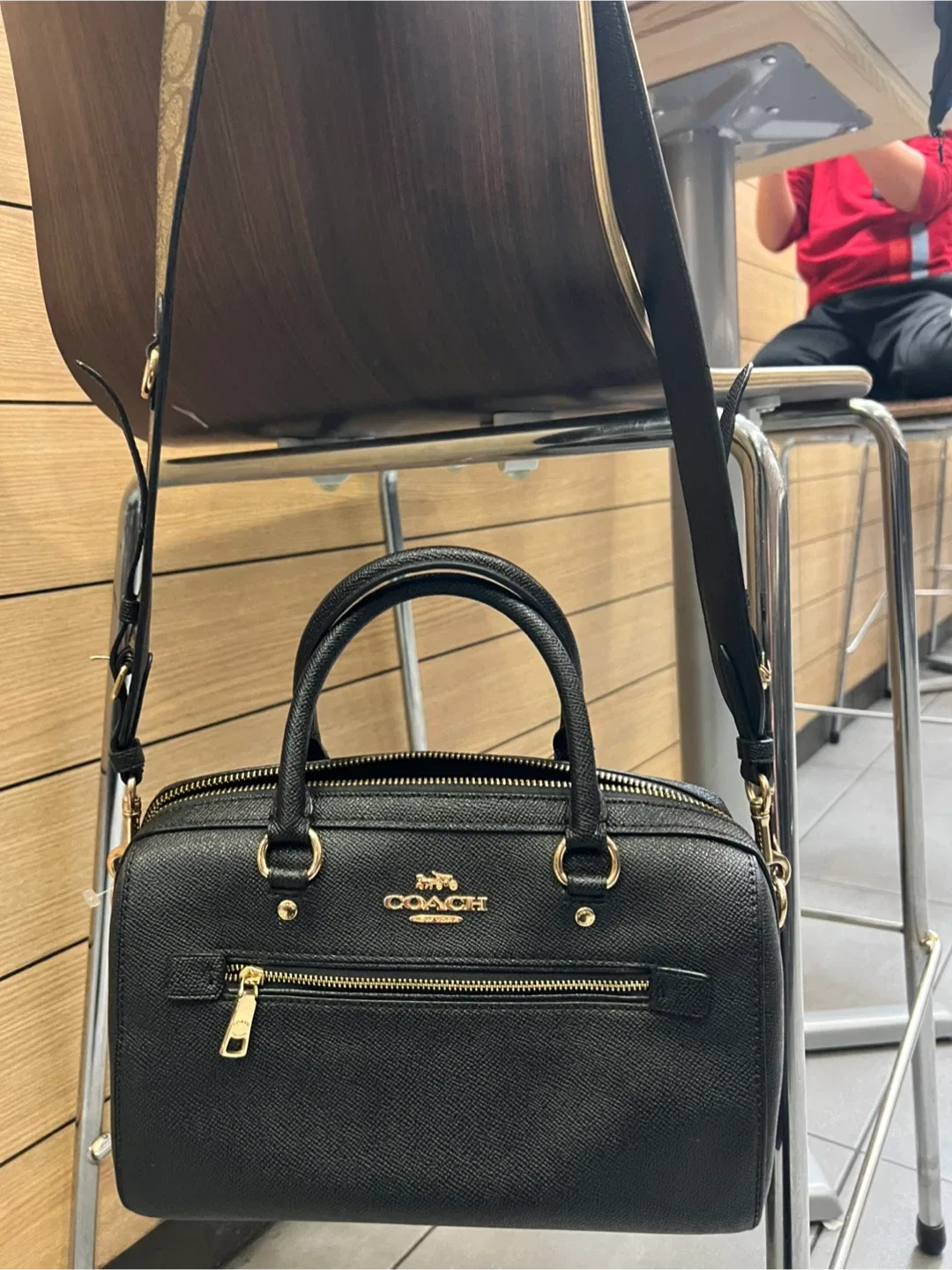 Coach Black Leather Satchel