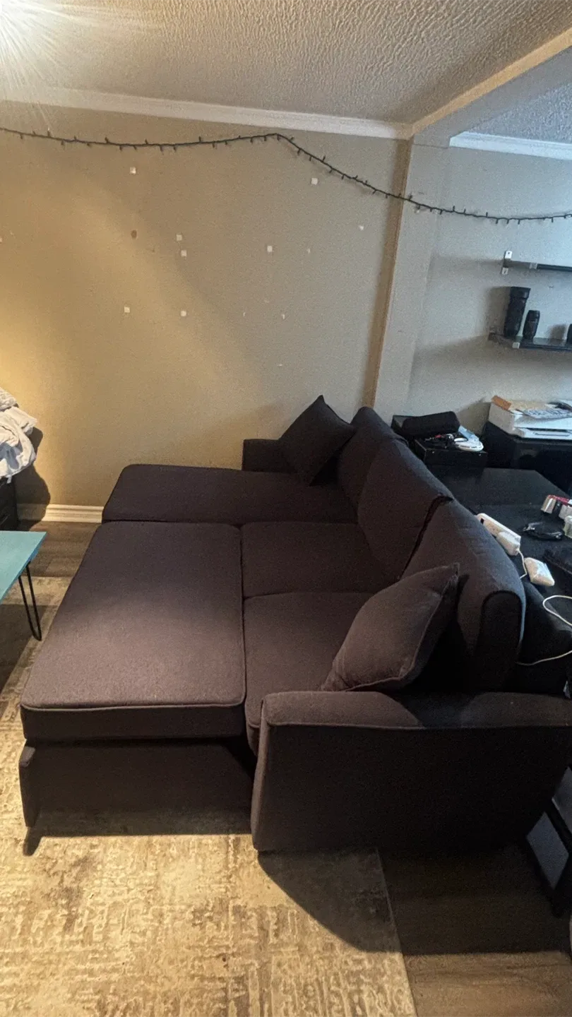 Dark Grey Sectional Sofa image indicator(2)