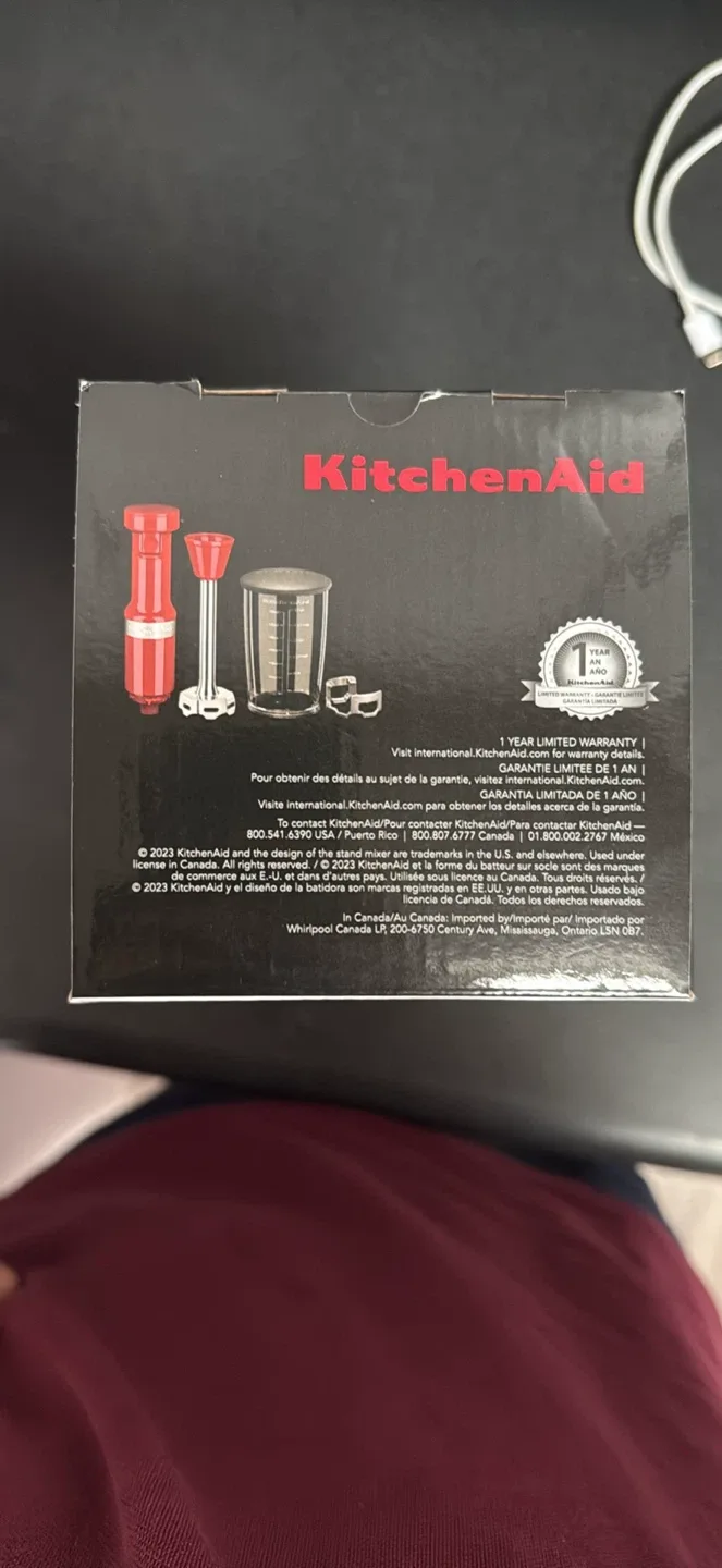 KitchenAid Corded Hand Blender - Empire Red