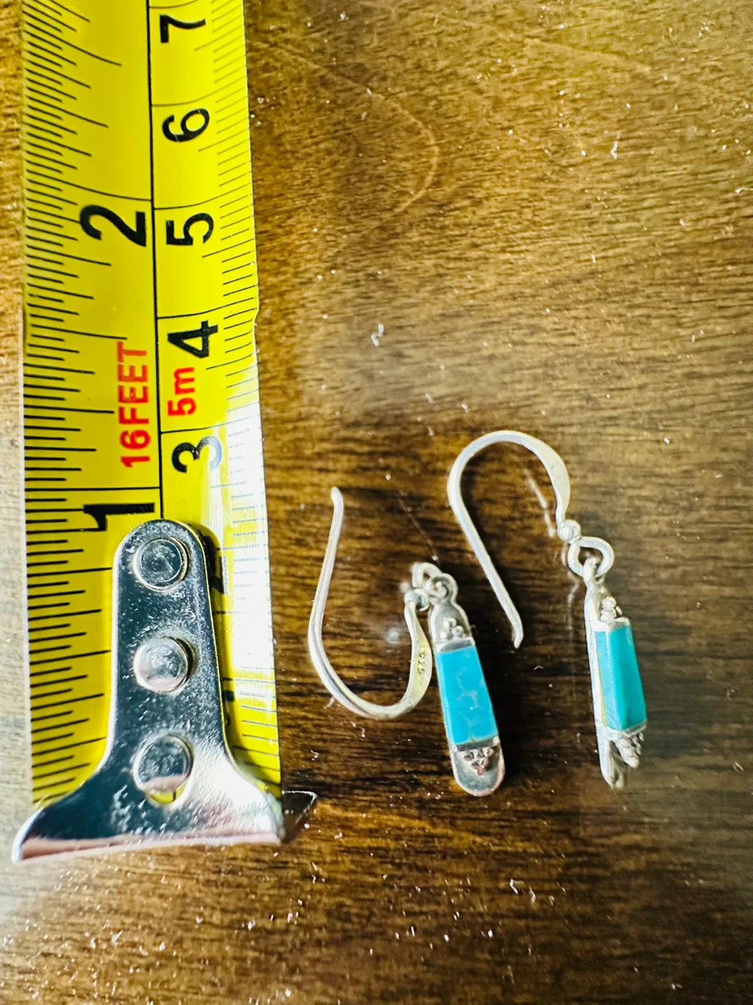 *OBO* Boma 925 Silver Turquoise Dangle Earrings