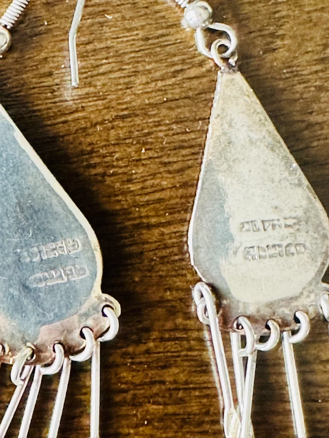 *OBO* Vintage Mexico Silver Black Onyx & MOP Earrings image indicator(2)