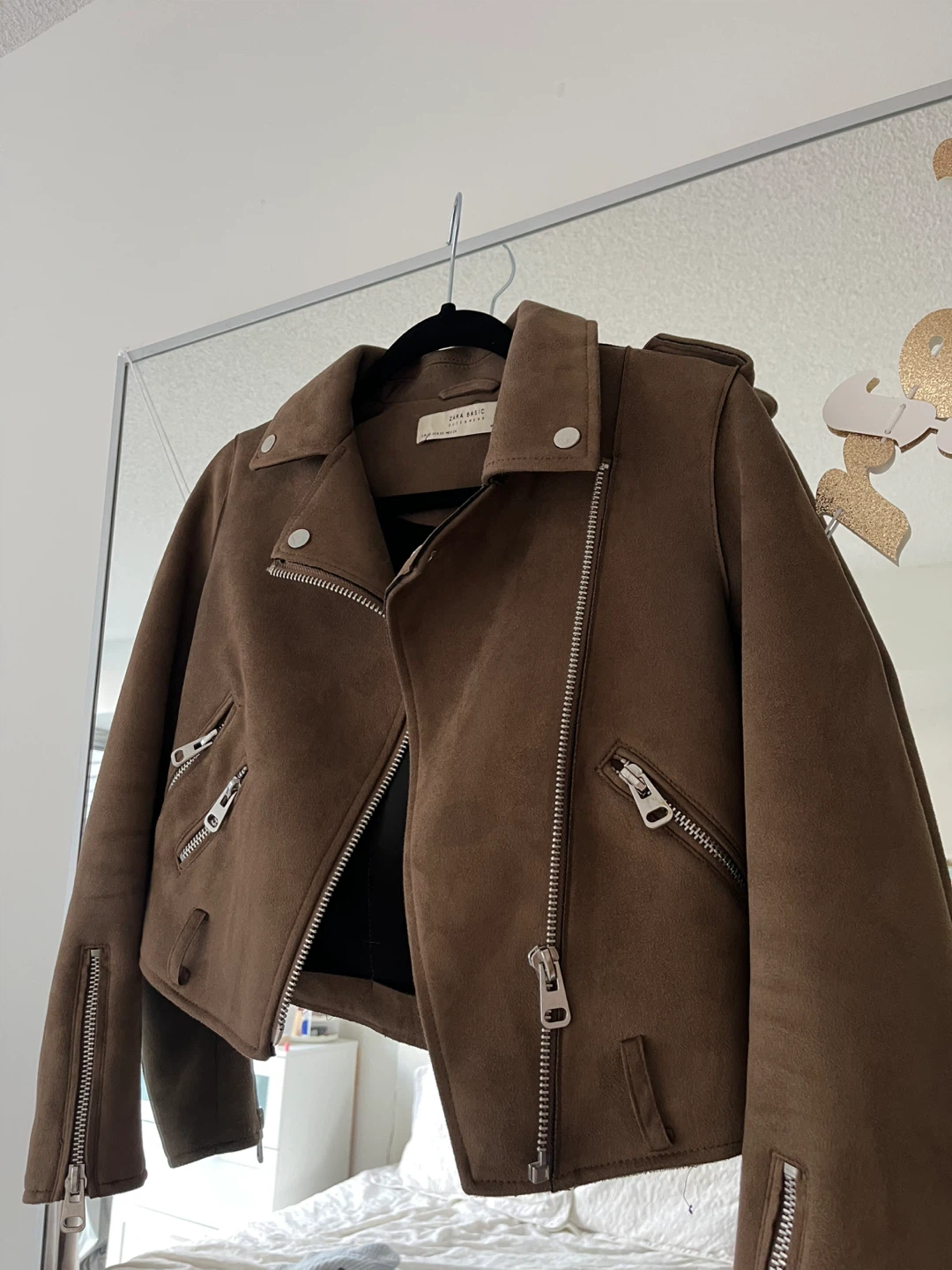 Zara Brown Suede Jacket