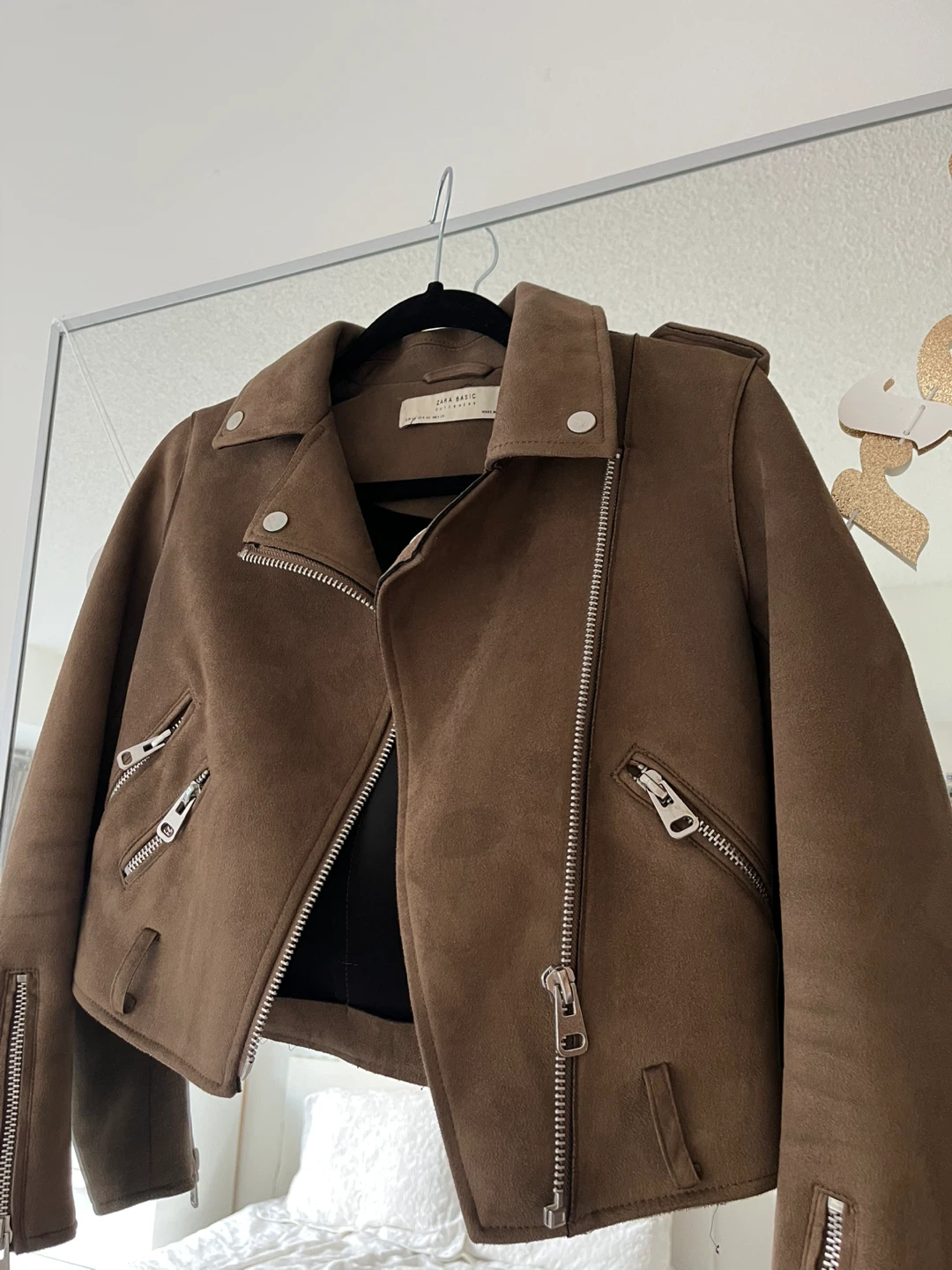 Zara Brown Suede Jacket - photo 4