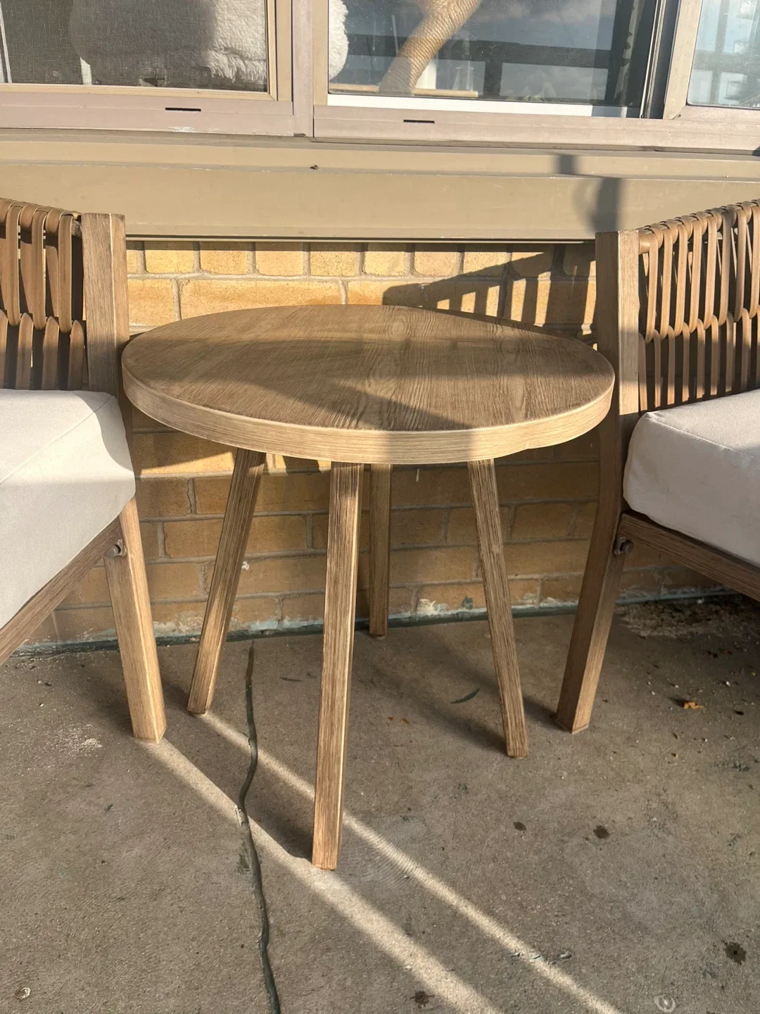 Outdoor Faux Wicker Patio Set - 2 Chairs & Table image indicator(4)