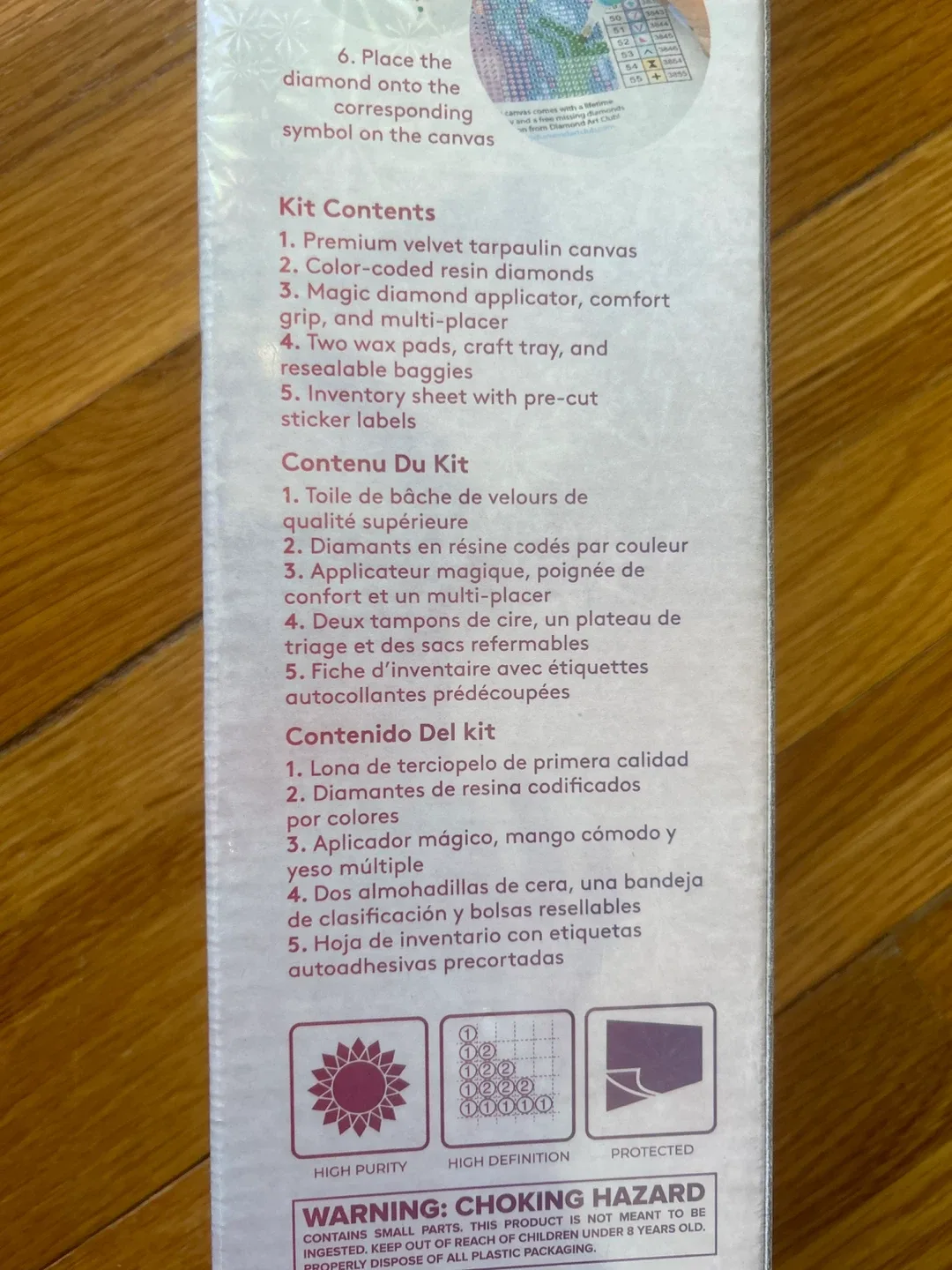 Diamond Art Club Blue Girl DIY Diamond Art Kit 17x18 image indicator(3)