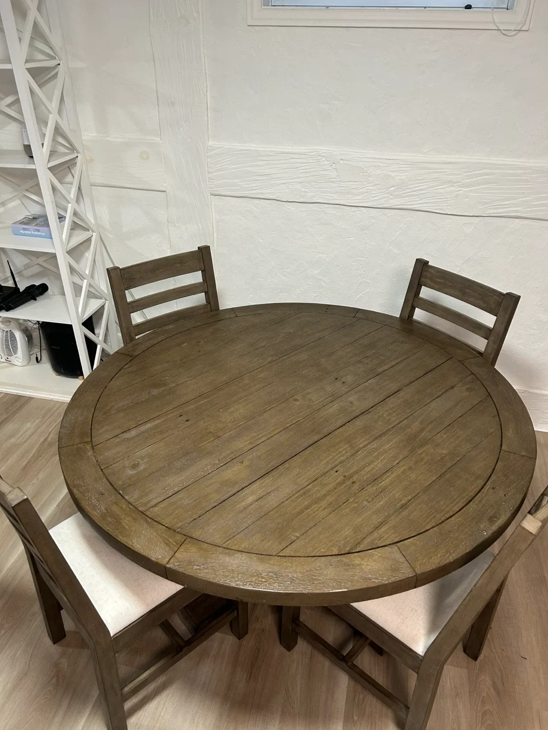 Round Wooden Dining Table with 4 Chairs image indicator(5)