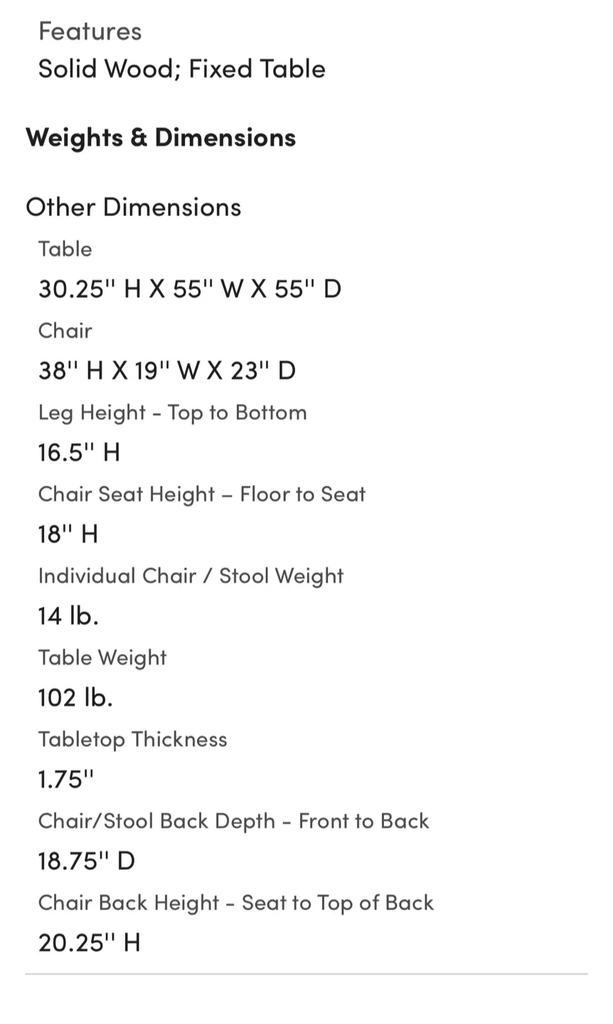 Round Wooden Dining Table with 4 Chairs image indicator(9)