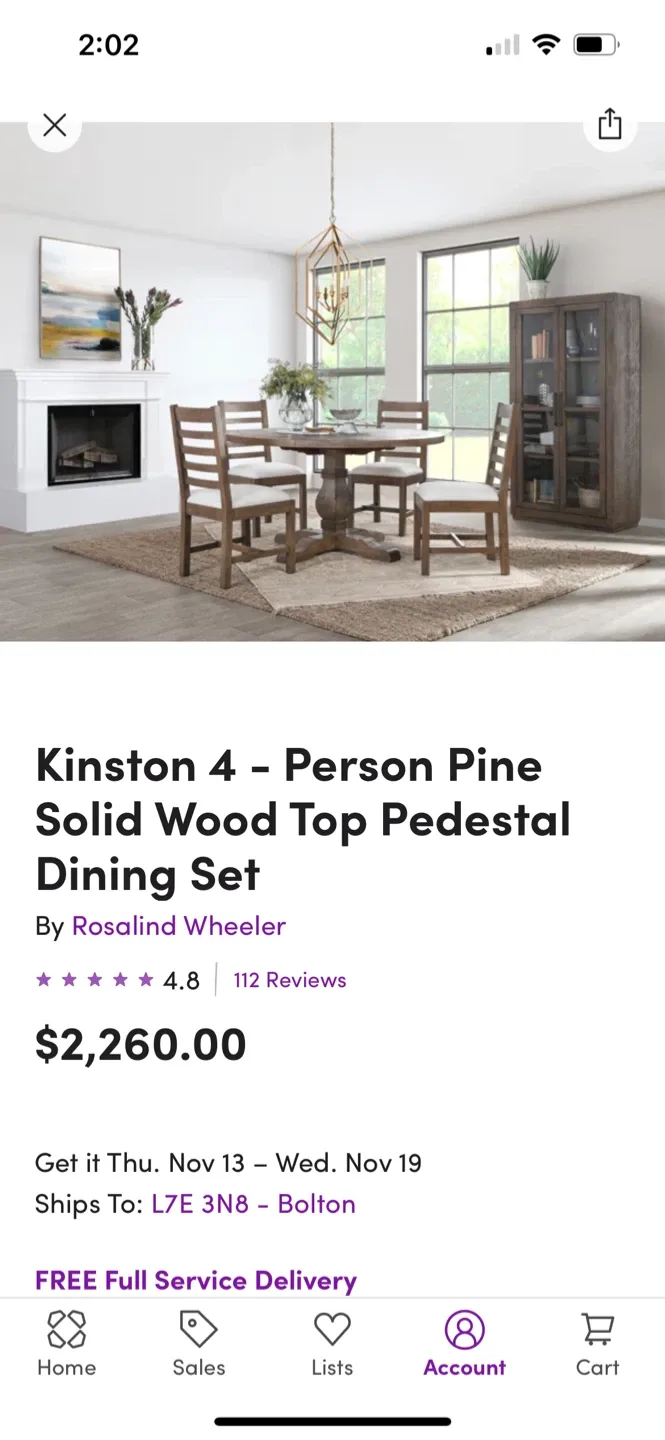 Round Wooden Dining Table with 4 Chairs image indicator(7)